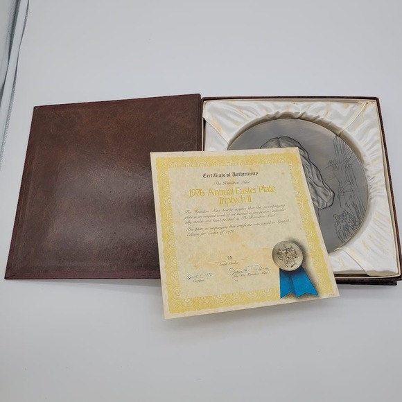 Hamilton Mint 1976 Annual Easter Plate Triptych‎ II Limited Edition #21 - Picture 1 of 15